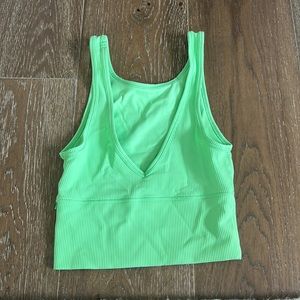 lululemon green ribbed tank